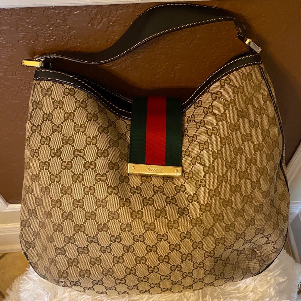Gucci Monogram Hobo Bag